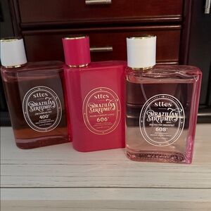 Brazilian Perfume Body Wash Set - Pink and Brown